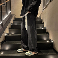 猫抓牛仔裤男春秋季2026新款ins宽松直筒潮牌裤子XK66239特批35，男装牛仔裤，电商A042
