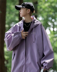 锋衣登山服外套男女春秋夏季户外2023新款防水连帽夹克外套JK39，男装夹克，星座1116A-1（原606A）