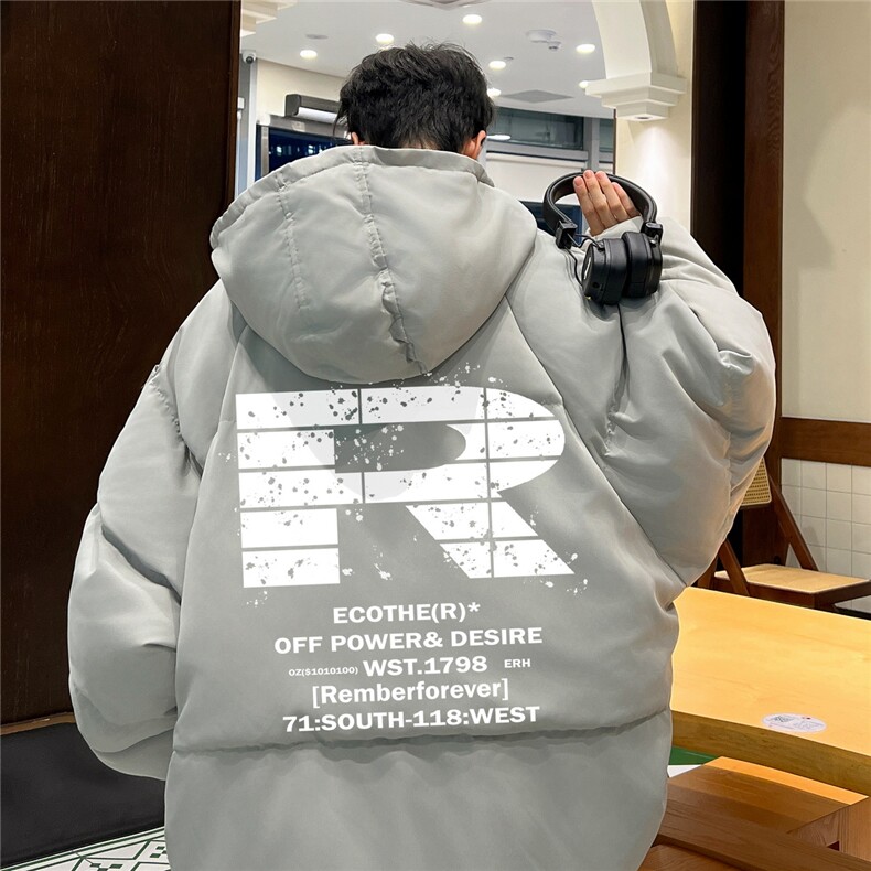棉袄厚外套港风日系棉衣纯色棉服大码面包服1016-1M04P90K118,男装棉衣,星座1016-1（原电商B408-1）