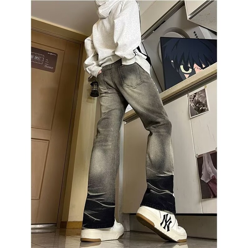 男新款水波纹牛仔裤XF918P50,男装牛仔裤,星座1116-2