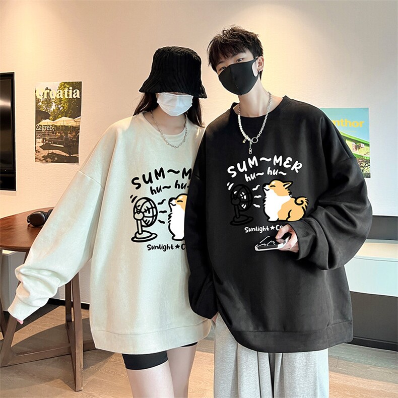 麂皮绒卫衣男大码重磅长袖t恤男JW81420-P35,男装T恤,电商A040