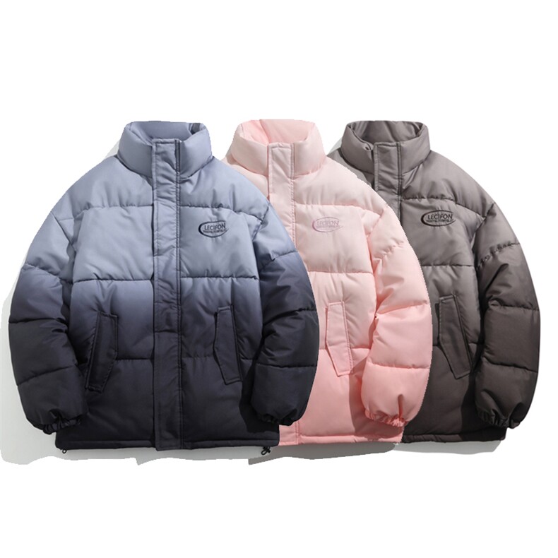 平铺新款渐变棉衣男女立领棉服棉袄面包服外套3351-P80 控118图片