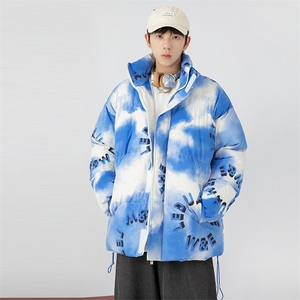 日系白墙 2024冬新款 幻彩立领面包服棉衣外套男 MY004-P135控150图片