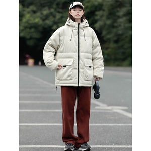 冬上新加棉加厚棉服中性休闲连帽棉衣外套男女 8333-P115控价158图片
