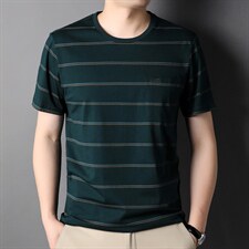 QLM22828男式2023年夏季新款T恤衫男短袖圆领休闲体恤P55，男装T恤，电商B212（原钱塘6029）