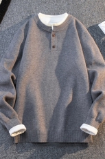 8790-P502025年秋冬新款圆领毛衣男时尚长袖针织衫，男装针织衫/毛衣，电商A113