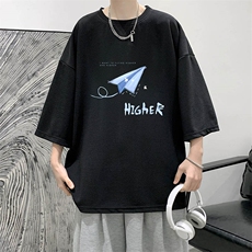 春夏季七分袖t恤男大码五分袖男短袖中袖Q11270-P30，男装T恤，电商A040