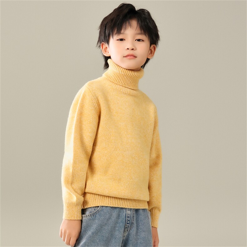 2025百搭时尚儿童花纱加厚针织羊毛衫，童装儿童羊毛衫，暖钟情羊绒