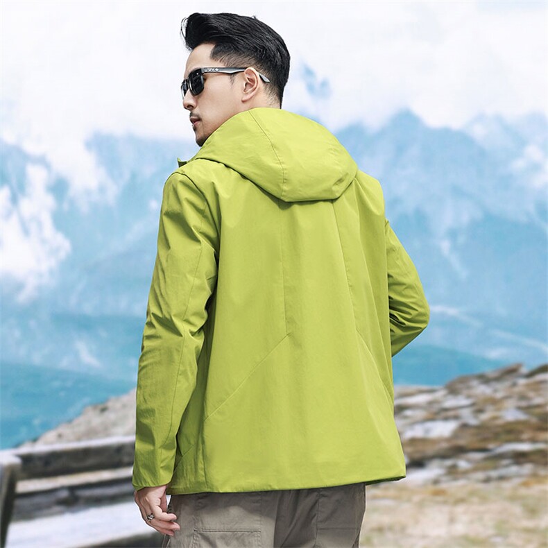 新款时尚冲锋衣男外套女户外防风防水防暴雨情侣旅游登山服潮款,男装夹克,电商B212（原钱塘6029）