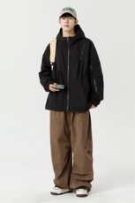 秋季新款现货港风夹克三防冲锋衣宽松男外套DSA157B-JK1562-P75，男装夹克，电商A157B