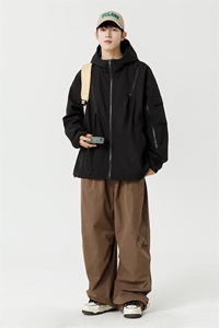 秋季新款现货港风夹克三防冲锋衣宽松男外套DSA157B-JK1562-P75图片