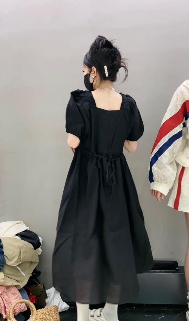 2023夏季新款时尚休闲宽松温柔甜美连衣裙,女装连衣裙,L·H·X