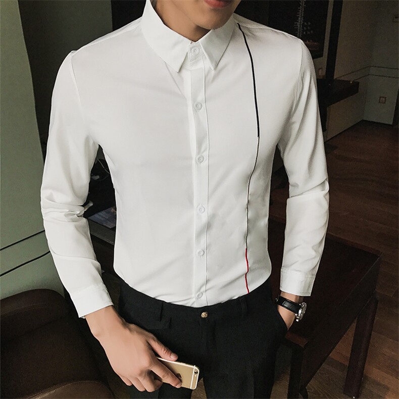 2021春秋装长袖衬衫男装韩版修身长衬衣男式休闲寸衣816B-NY15,男装衬衫,星座716A-1（原星座815）