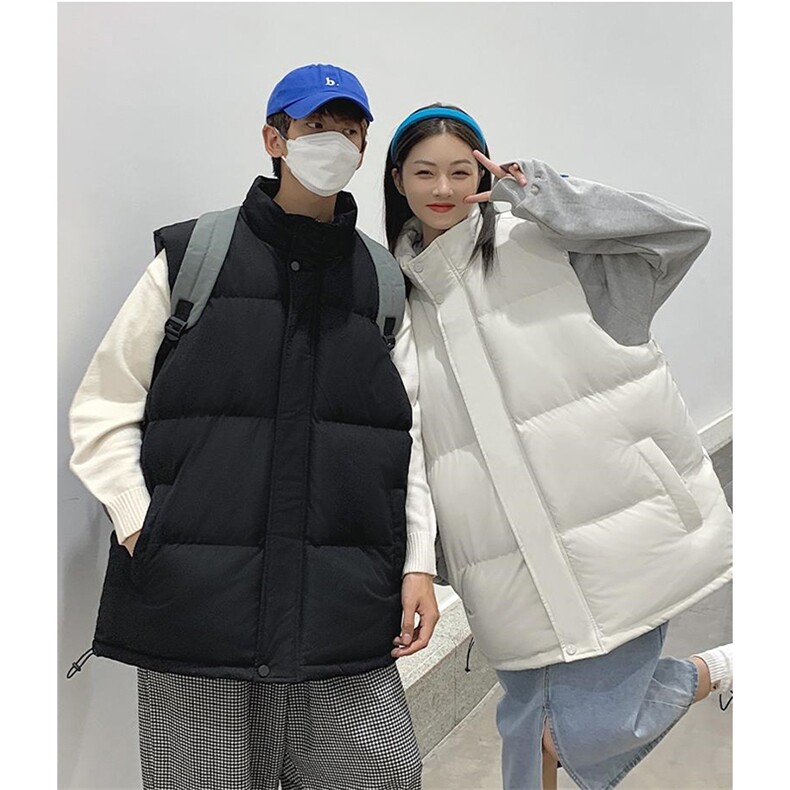 现货5W件冬季三防硬挺boxy短款立领棉衣马夹外套加厚马甲保暖棉服,男装棉衣,电商A486