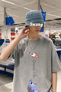 ！春夏新款纯棉宽松短袖T恤男士情侣体恤衫男DX12-P20图片