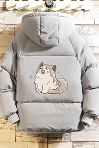 控128加绒面包服男大码羊羔毛棉衣男MY16358-P100图片