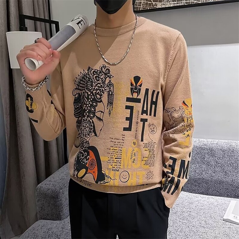 秋冬潮风套头休闲时尚毛衣男M841-P58,男装针织衫/毛衣,星座1109-3