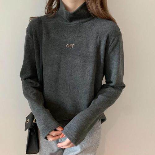 清爽打底衫两面拉毛，女装，简单小珍