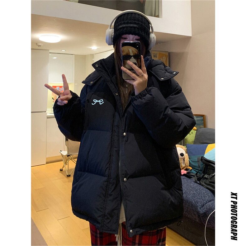 中性风室内新标白鸭绒图案印花连帽羽绒服A268-YR367P255控298，男装羽绒服，电商A268