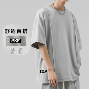 夏季薄款运动T恤休闲时尚潮流百搭冰丝舒适跑步短袖 TT351-特批36图片