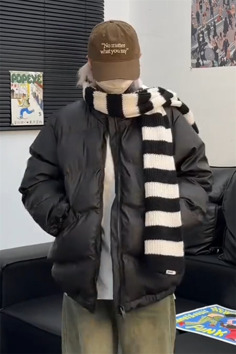 特批P105无差价冬款美式立领棉服外套保暖PU皮衣短款棉衣男M2908,男装皮衣,电商A001-1