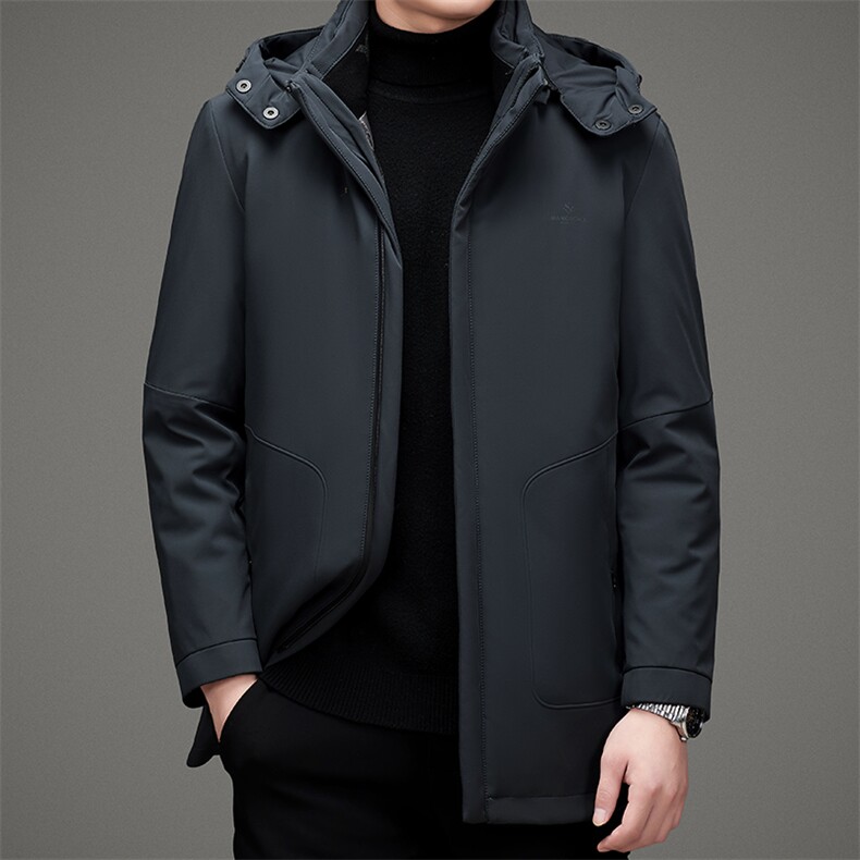 羽绒服连帽可脱卸休闲男士潮流保暖中青年鸭绒外套MSNA82815-P340,男装羽绒服,电商B212（原钱塘6029）