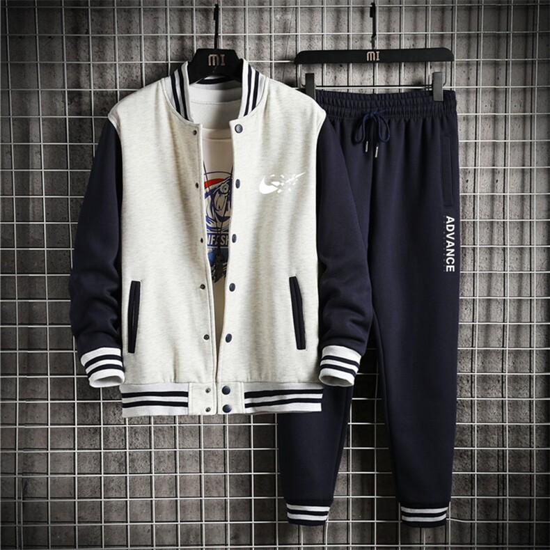 2025秋季新款棒球服卫衣套装青年学生班服XZ102A-4-8685-P95图片