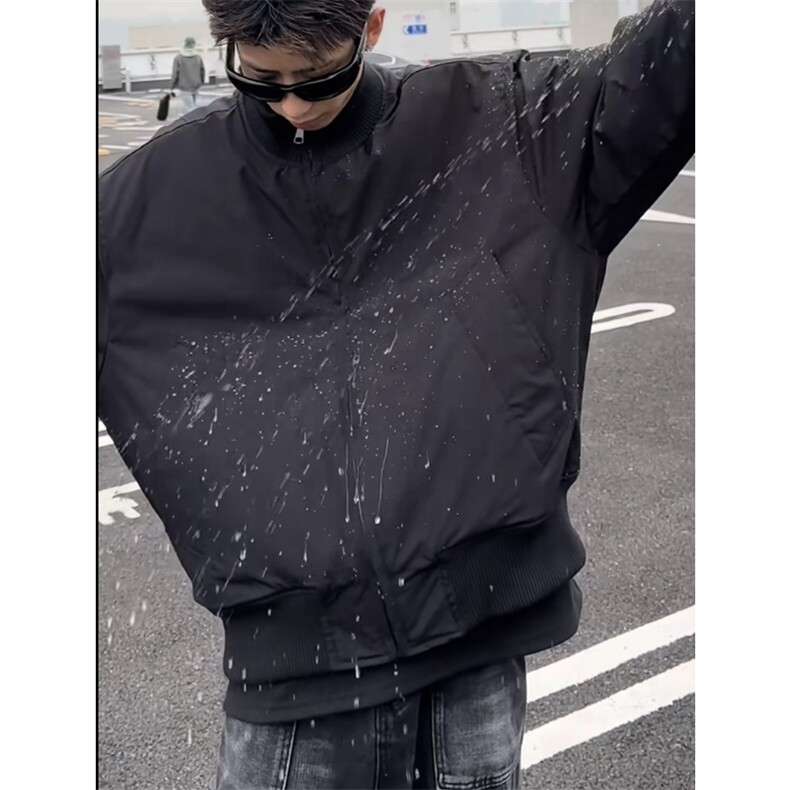 网图慎用加厚夹棉夹克双开拉链防水潮牌棉衣外套M2527-P78,男装夹克,星座1213