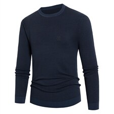 针织衫男圆领长袖t恤中年男士春秋薄款潮流打底衫衣服XYG2201P40，男装T恤，星座306A