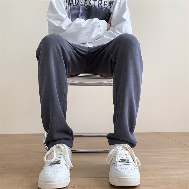 港风秋冬西装裤四色裤头宽松休闲长裤男K23309-P45控58图片