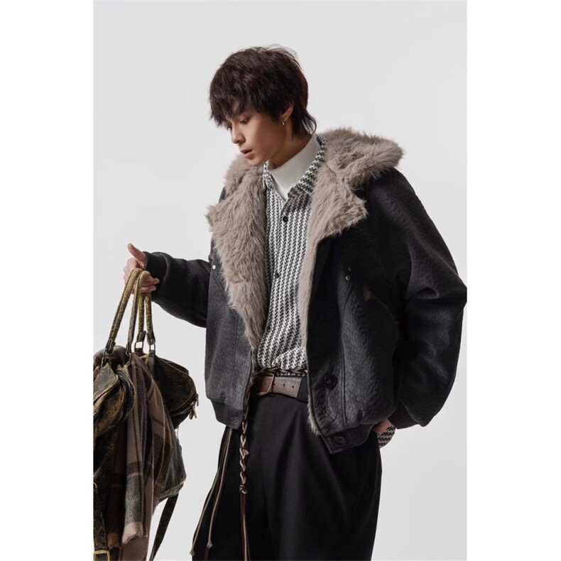 1506A/GS50300/P141复古做旧座山雕加厚棉服,男装棉衣,星座1506A