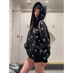 美式高街卫衣男女韩版潮流连帽帅气2025秋冬ins外套WB578-P53图片