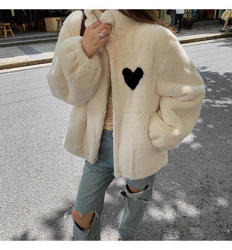 兔毛爱心皮毛，其它，欧妮卡蒂蔓