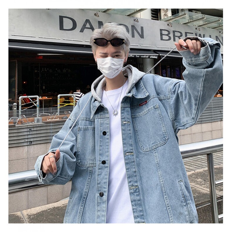2025夹克男士港风春季潮流男装连帽外套宽松休闲上衣服JK910-P78,男装夹克,星座1103-3
