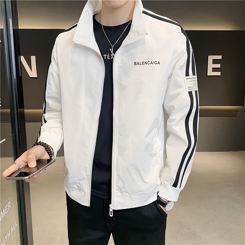 店主风新款夹克外套男春秋休闲百搭时尚立领男士上衣S2208-P90,男装夹克,星座310B-3
