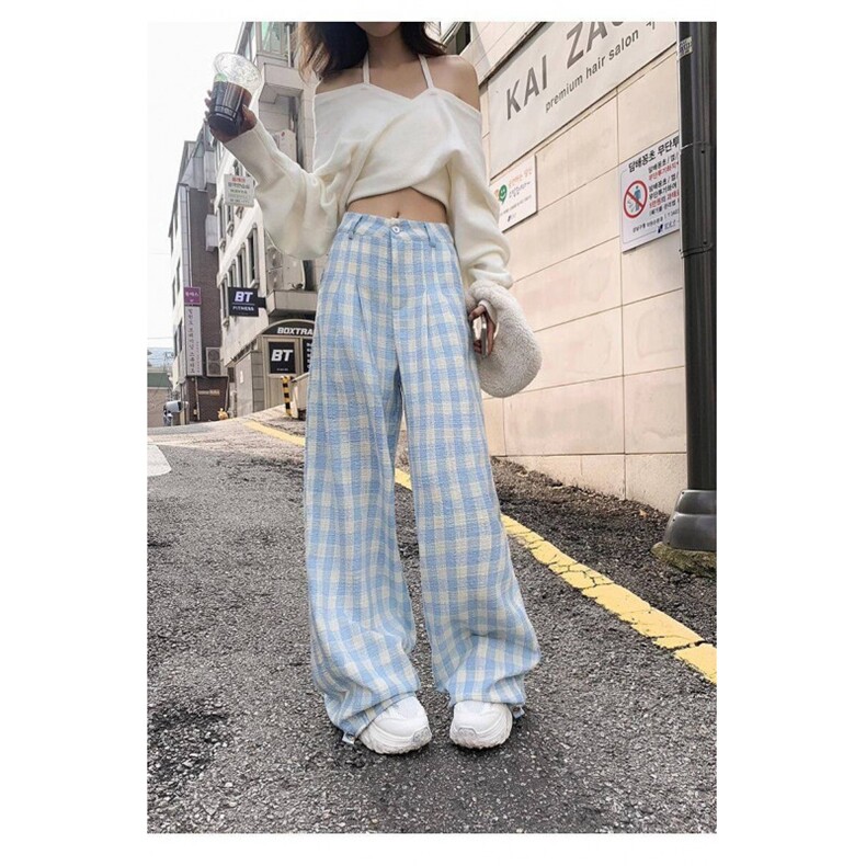 AK2317-P45夏季2026新款慵懒垂坠感宽松直筒休闲阔腿裤，女装休闲裤，星座617A-2