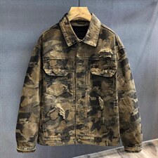 W11132-P88网图现货春季新款全能战术迷彩重磅纯棉工装外套夹克，男装夹克，星座1608