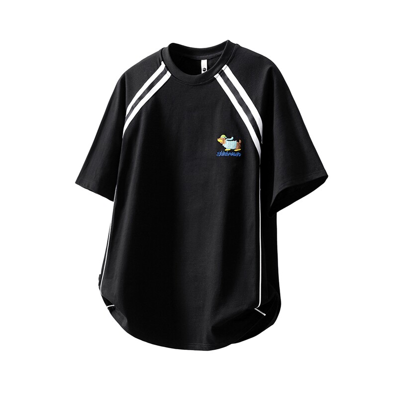 1腊肠狗刺绣美式凉感速干棉大码M-5XL短袖T恤DX78019P35控58，男装T恤，星座226-2