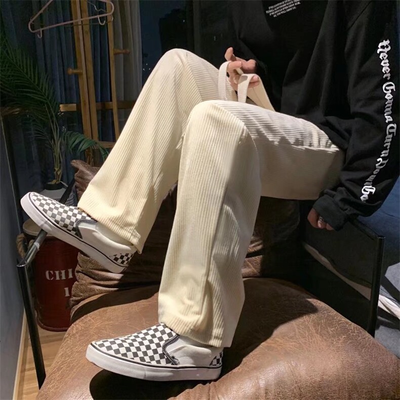 男青春流行大编绳灯芯绒直筒裤K161P33,男装休闲裤,星座1116-2