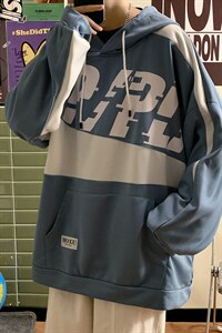 280斤可穿连帽卫衣男2023秋季新款港风加大码宽松休闲胖子上衣潮，男装卫衣，钱塘717(原712)