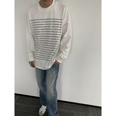 网图现货260G重磅螺口圆领长袖T恤字母印花打底衫CT628-P35，男装T恤，电商C310