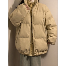 中性PU皮复古做旧双侧金属拉链夹克式加棉棉衣男MY77092P130控198，男装夹克，星座227-7