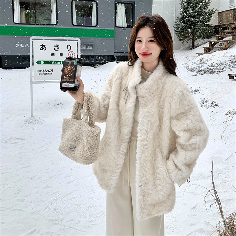 2025冬季新款皮毛一体环保皮草7320-P195-K298,女装皮草,2C109
