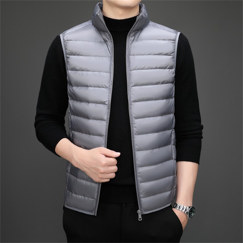 达标50绒 秋冬新款轻薄羽绒服马甲男士轻羽绒背心坎肩YR912-P55图片
