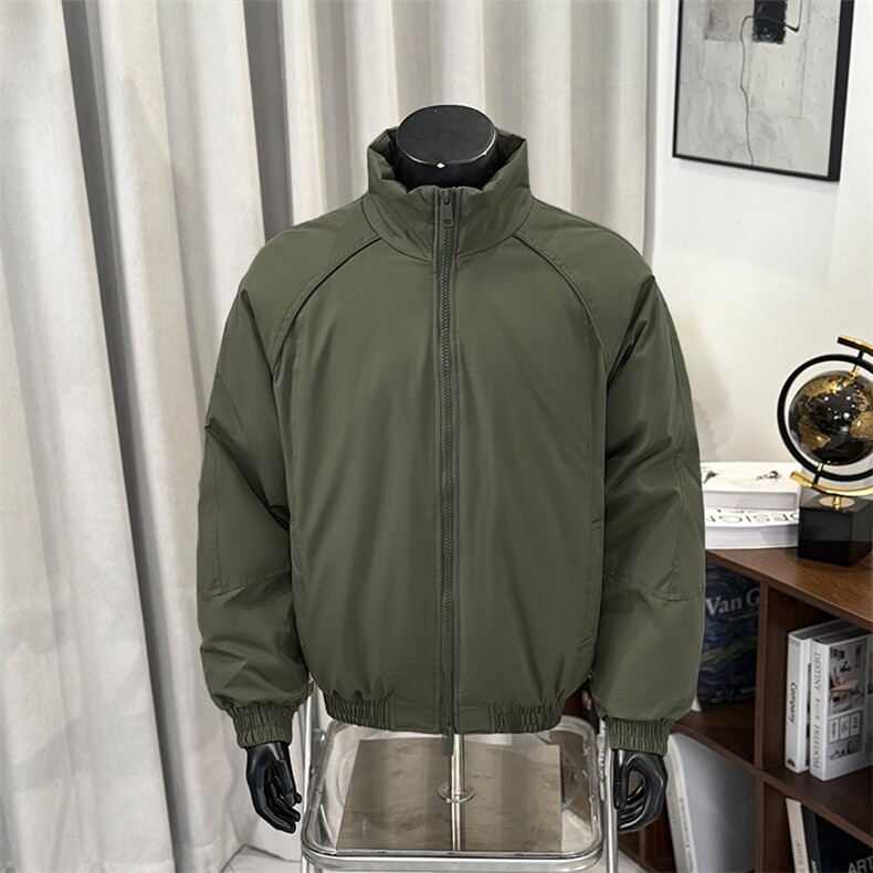 现货3W双拉链棉服男美式穿搭复古工装棉衣加厚保暖25XM88269特P65,男装棉衣,电商A042