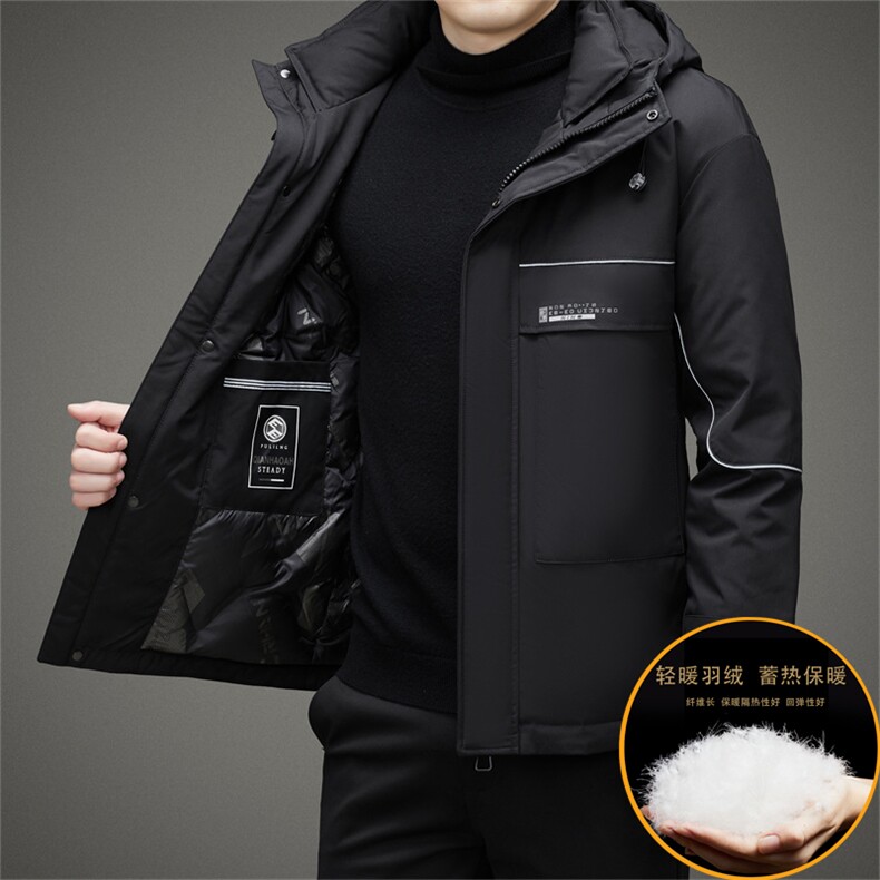 男装羽绒服保暖男2023冬季中青年时尚加厚休闲外套JZ613-P278,男装羽绒服,星座1105-3