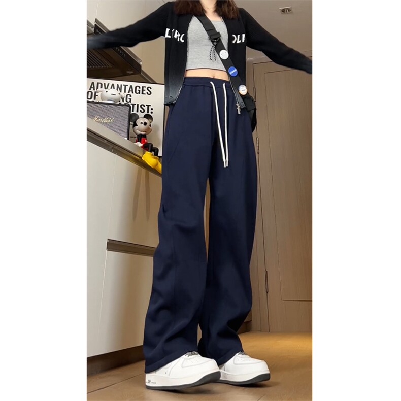 25新款男女480克重磅加绒加厚解构拼接弯刀卫裤504-K224-特P45,男装休闲裤,星座504