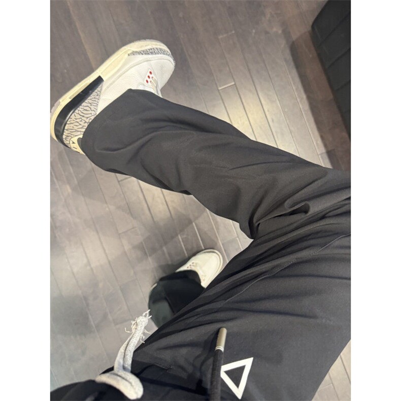 cold同款三角标裤子男春秋直筒休闲长裤KZX01N特批40,男装休闲裤,星座1007（原301D）