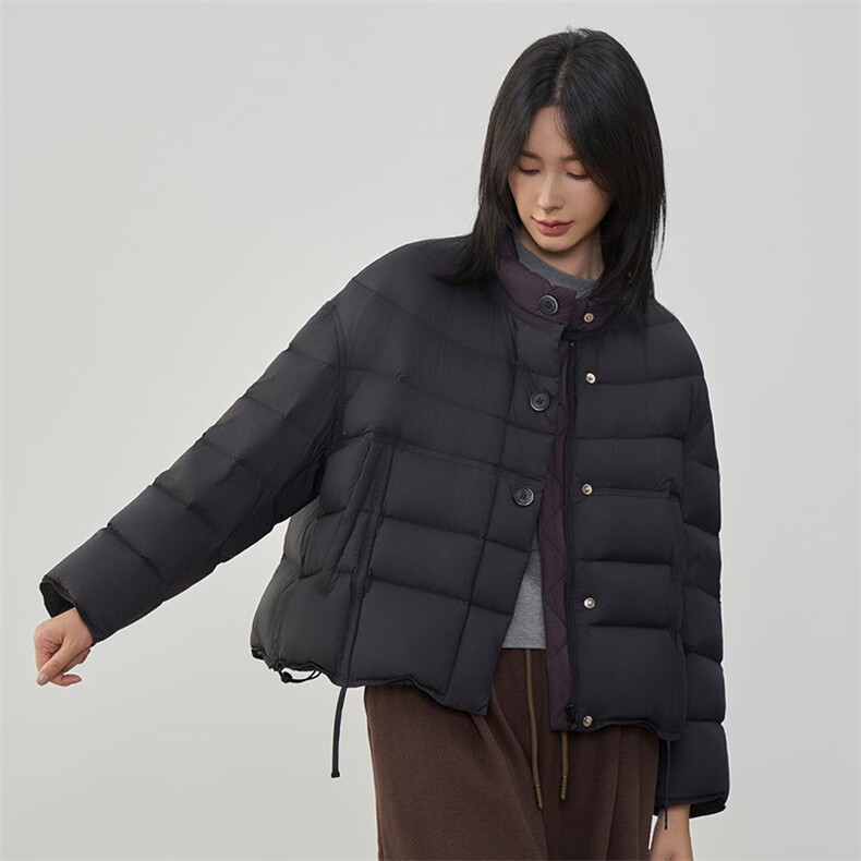 现货2025年冬季90白鸭绒休闲风羽绒服新款女,女装羽绒服,阳光伊恋