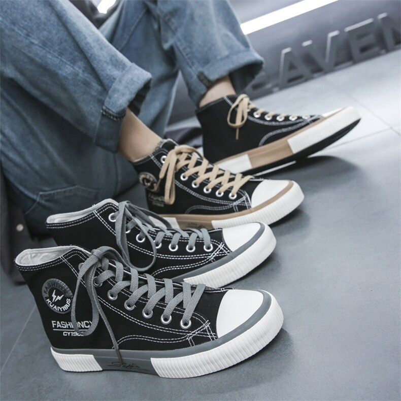 2023春季高邦帆布鞋男韩版ins百搭学生板鞋男时尚潮流休闲鞋男，女鞋帆布鞋，电商A223